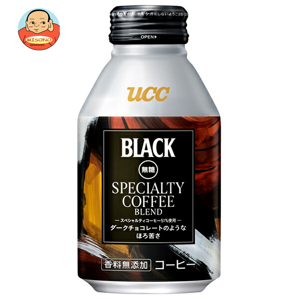 UCC BLACK無糖 スペシャルティーコーヒーブレンド マンデリンブレンド 275gリキャップ缶×24本入