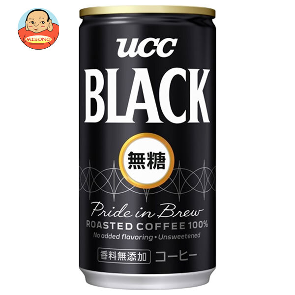 UCC BLACK(ブラック)無糖 185g缶×30本入