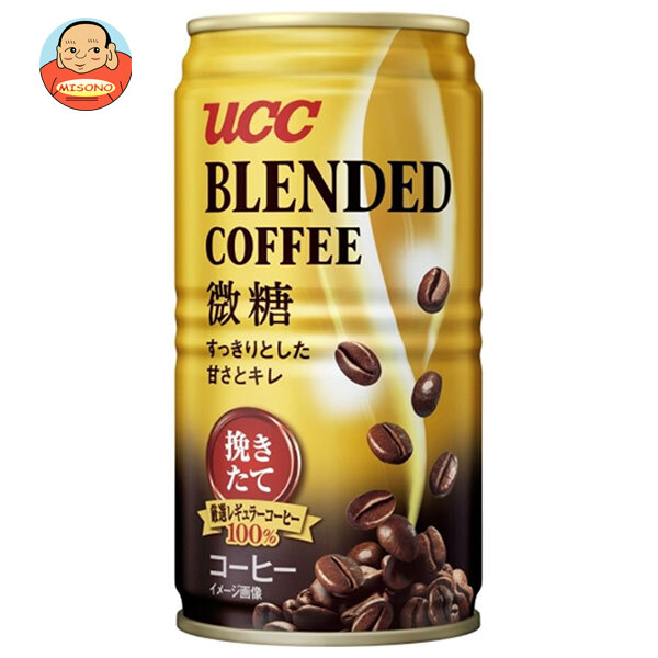 UCC ブレンドコーヒー 微糖 185g缶×30本入