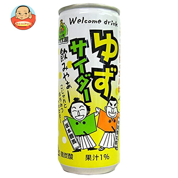 北川村ゆず王国 ゆずサイダー 250ml缶×30本入