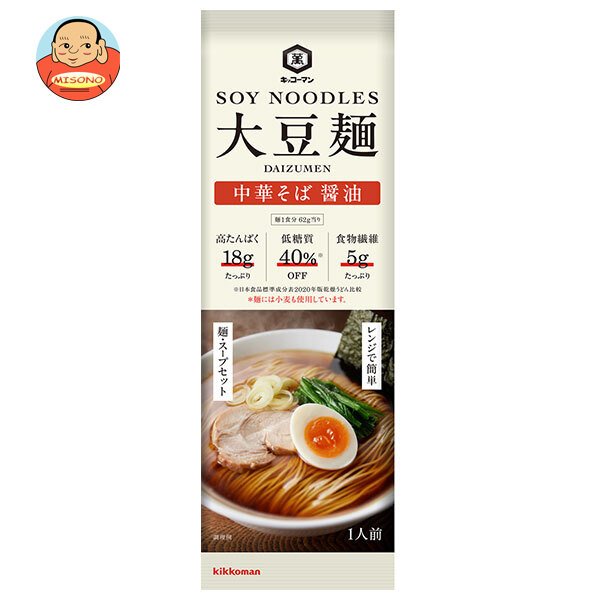 キッコーマン 大豆麺 中華そば 醤油 92g×12個入