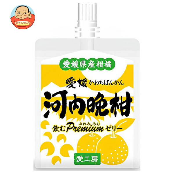 愛工房 飲むぷれみあむゼリー 河内晩柑 180gパウチ×30本入