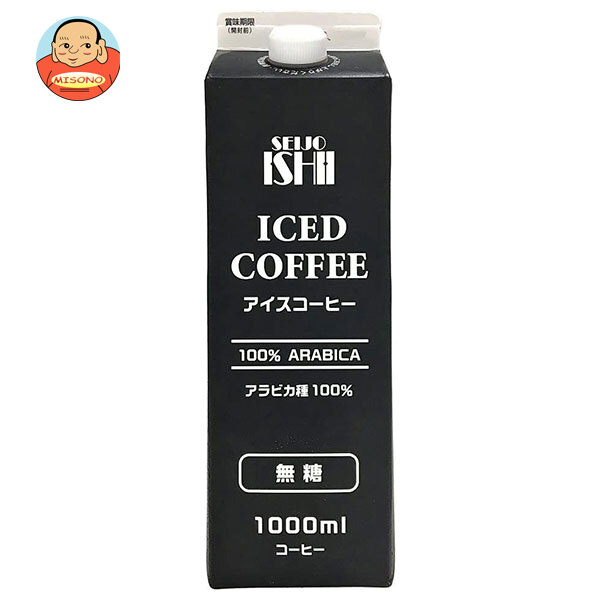成城石井 アイスコーヒー 無糖 1000ml紙パック×12本入