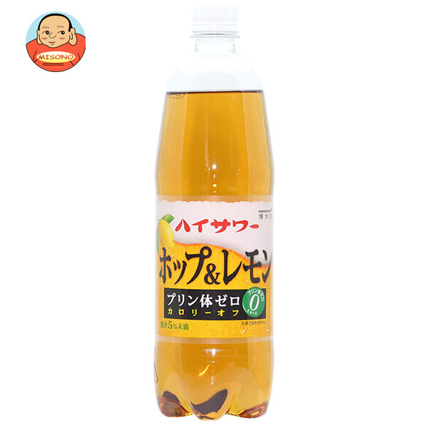 博水社 ハイサワー ホップ&レモン 1000mlペットボトル×6本入