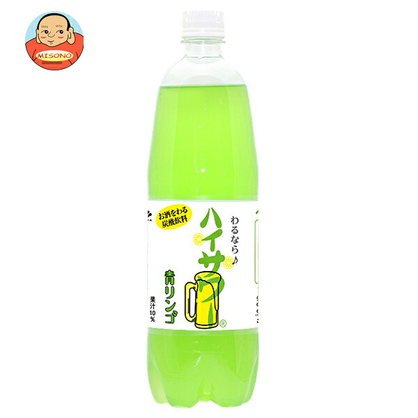 博水社 ハイサワー 青リンゴ 1000mlペットボトル×15本入