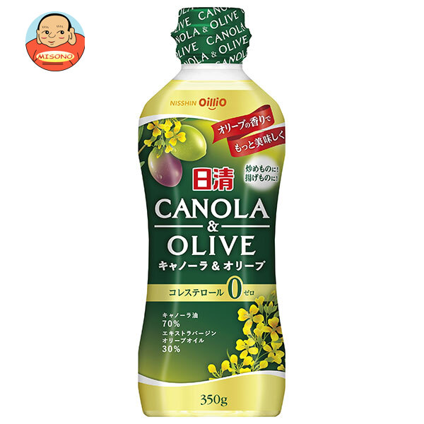 日清オイリオ 日清キャノーラ&オリーブ 350gペットボトル×10本入