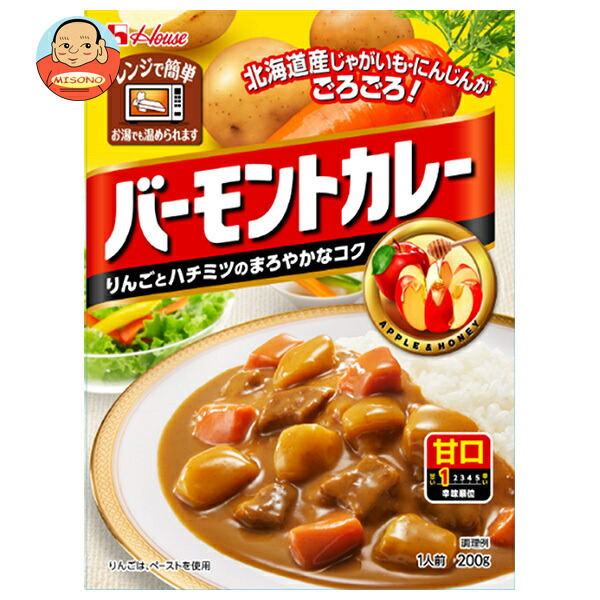 ハウス食品 バーモントカレー 甘口 200g×30個入