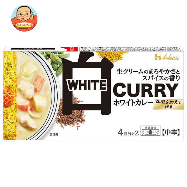 ハウス食品 ホワイトカレー 中辛 140g×10個入