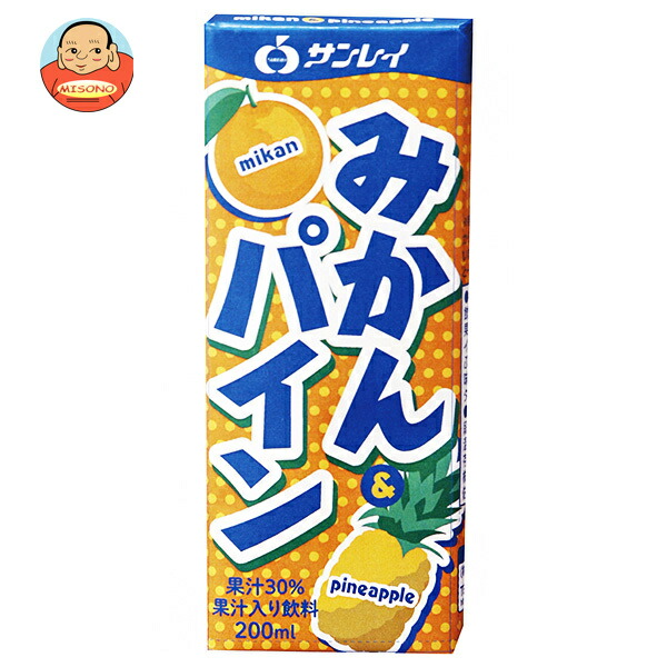 JAビバレッジ佐賀 みかん&パイン 果汁30% 200ml紙パック×18本入