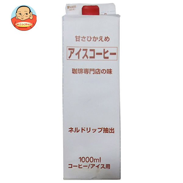 ティーランド アイスコーヒー 甘さひかえめ 1000ml紙パック×12本入