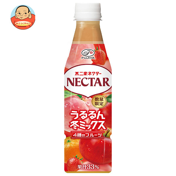 不二家 ネクター うるるん冬ミックス 350mlペットボトル×24本入