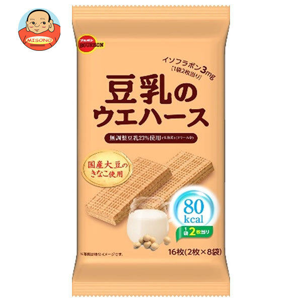ブルボン 豆乳のウエハース (2枚×8袋)×12(6×2)個入