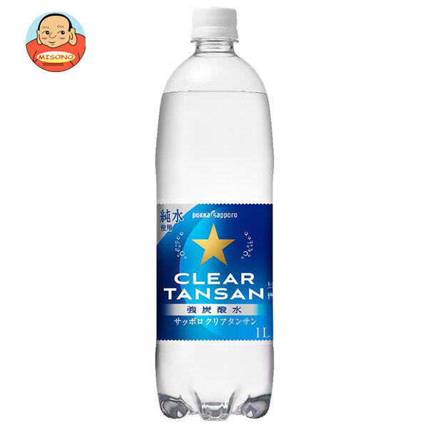 ポッカサッポロ サッポロ クリアタンサン 1LPET×12本入