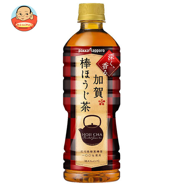 ポッカサッポロ 加賀棒ほうじ茶 525mlペットボトル×24本入