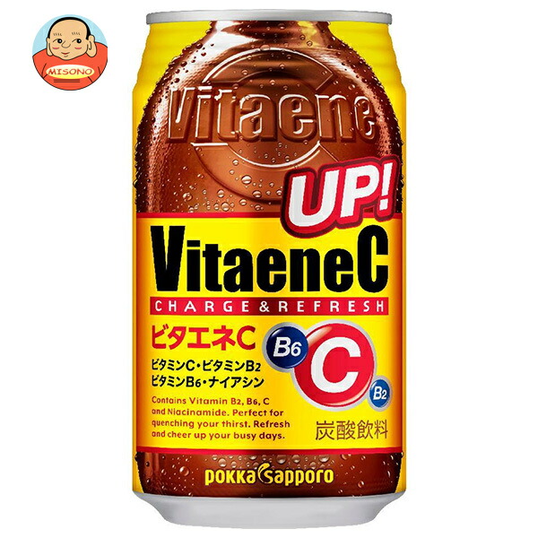 ポッカサッポロ ビタエネC 350ml缶×24本入
