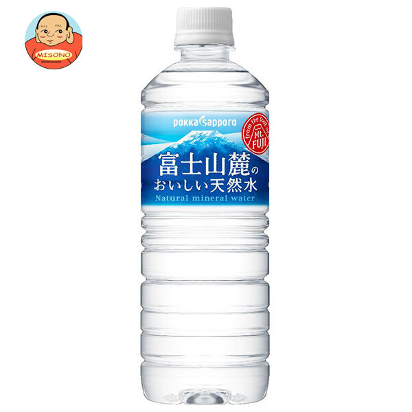 ポッカサッポロ 富士山麓のおいしい天然水 590mlペットボトル×24