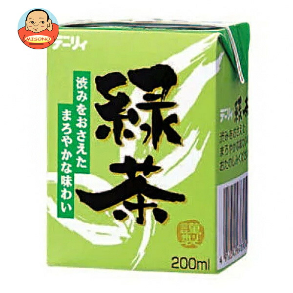 南日本酪農協同 デーリィ 緑茶 200ml紙パック×24本入