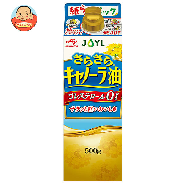 J-オイルミルズ AJINOMOTO さらさら キャノーラ油 500g×6本入