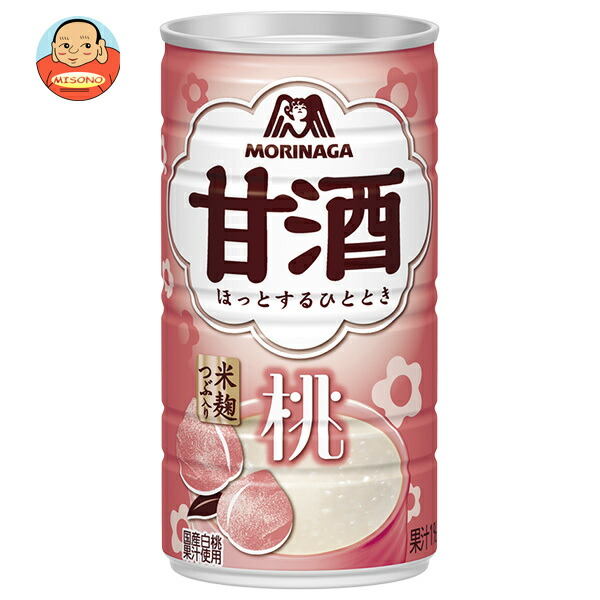森永製菓 甘酒 桃 185g缶×30本入
