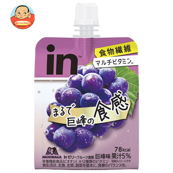 森永製菓 inゼリー フルーツ食感 巨峰 150gパウチ×36本入