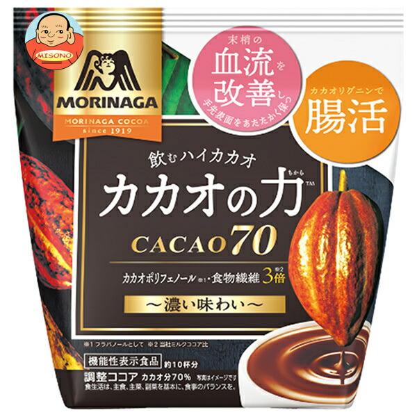 森永製菓 カカオの力 CACAO(カカオ)70 200g×24(12×2)袋入