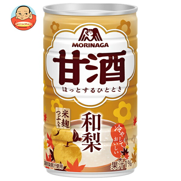 森永製菓 甘酒 和梨 185g缶×30本入