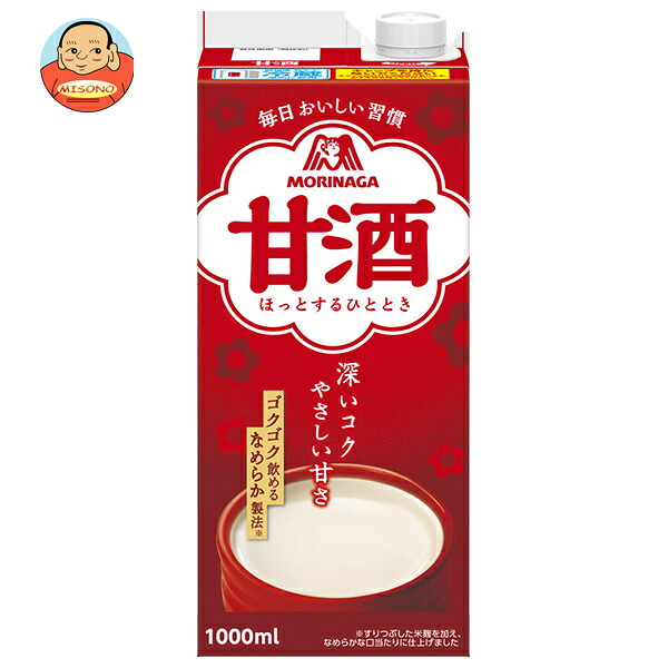 森永製菓 甘酒 1000ml紙パック×6本入