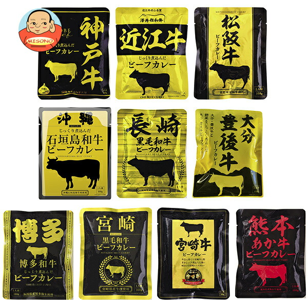 響 ビーフカレー 10種詰め合わせセット 160g×10袋入