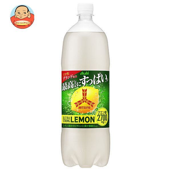 アサヒ飲料 三ツ矢 ウルトラストロングレモン 1.5Lペットボトル×8本入