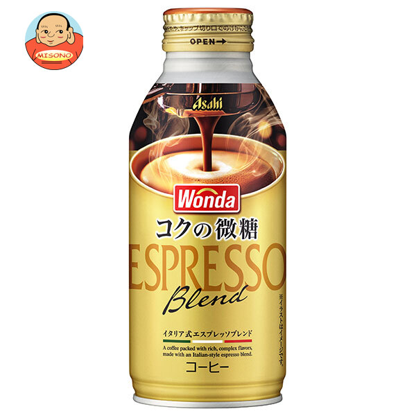 アサヒ飲料 WONDA(ワンダ) コクの微糖 370gボトル缶×24本入