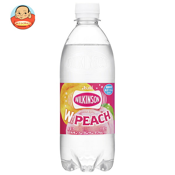 アサヒ飲料 ウィルキンソン タンサン ダブルピーチ 500mlペットボトル×24本入