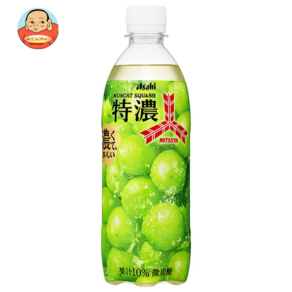 アサヒ飲料 三ツ矢 特濃マスカットスカッシュ 500mlペットボトル×24本入