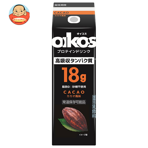 ダノンジャパン オイコス プロテインドリンク高吸収タンパク質18g CACAO(カカオ) 240ml紙パック×12本入