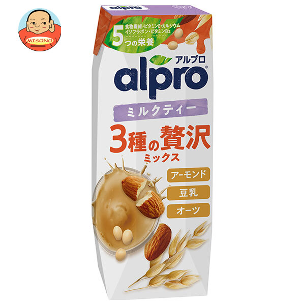 ダノンジャパン アルプロ 3種の贅沢ミックス ミルクティー 250ml紙パック×18本入