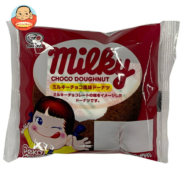 山崎製パン 不二家 ミルキー チョコ風味 ドーナツ ×10個入