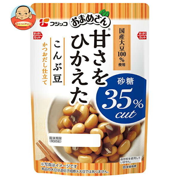 フジッコ おまめさん 甘さをひかえた こんぶ豆 145g×10袋入