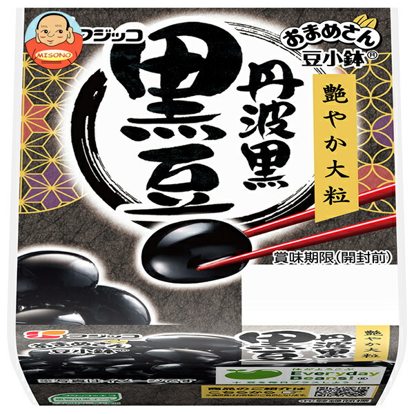 フジッコ おまめさん豆小鉢 丹波黒黒豆 (65g×2パック)×12袋入