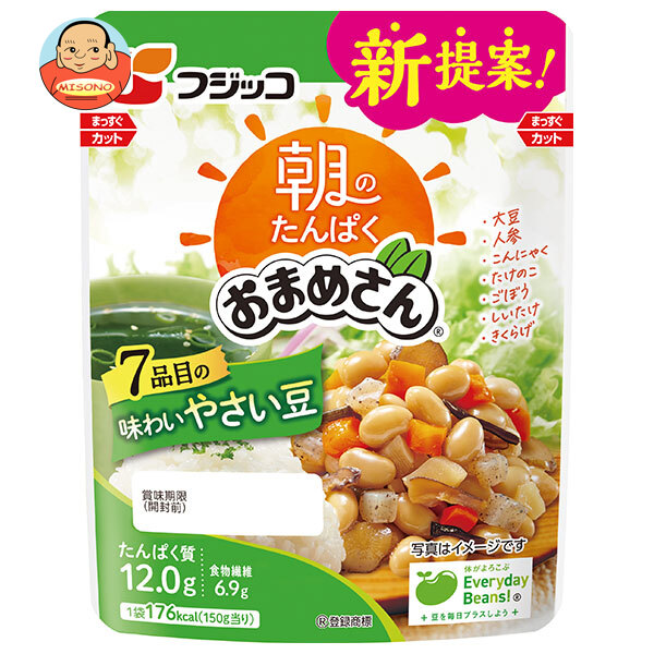 フジッコ 朝のたんぱくおまめさん 七品目の味わいやさい豆 150g×10袋入