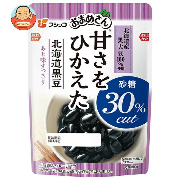 フジッコ おまめさん 甘さをひかえた 北海道黒豆 110g×10袋入