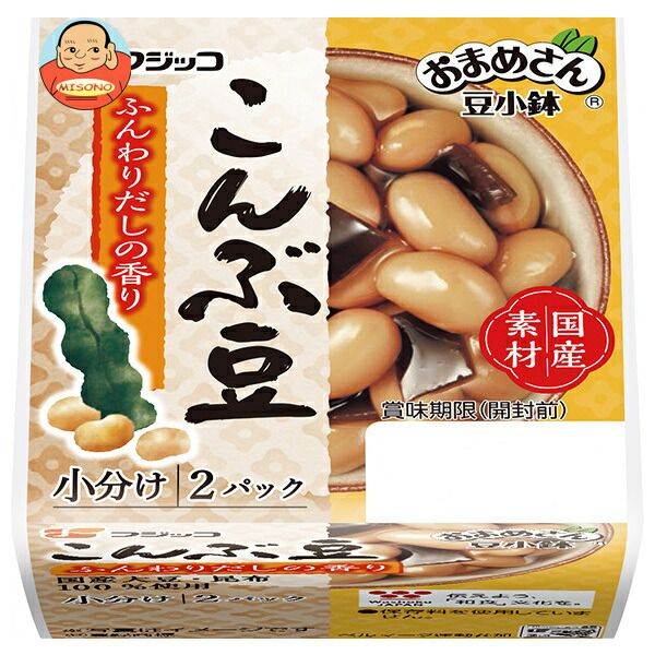 フジッコ おまめさん 豆小鉢 こんぶ豆 65g×2パック×12個入