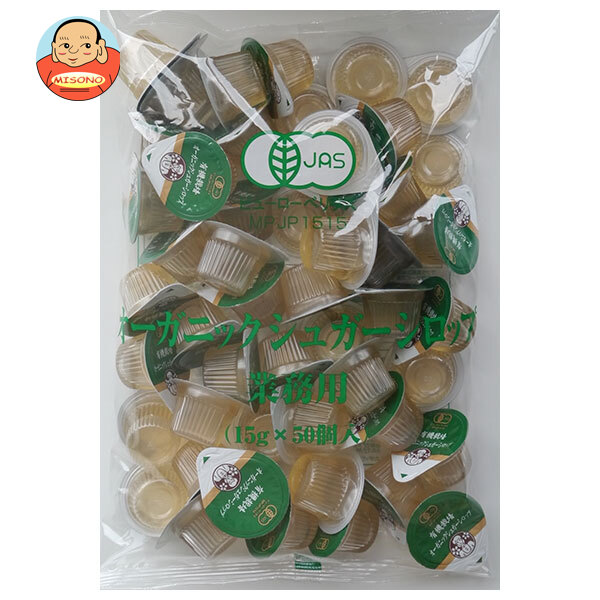 サクラ食品工業 オーガニックシュガーシロップ 業務用 (15g×50個)×4袋