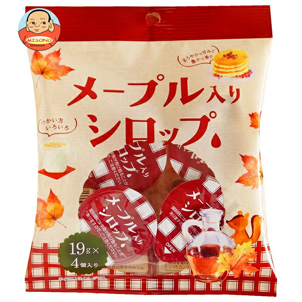 サクラ食品工業 メープル入りシロップ (19g×4個)×15袋入