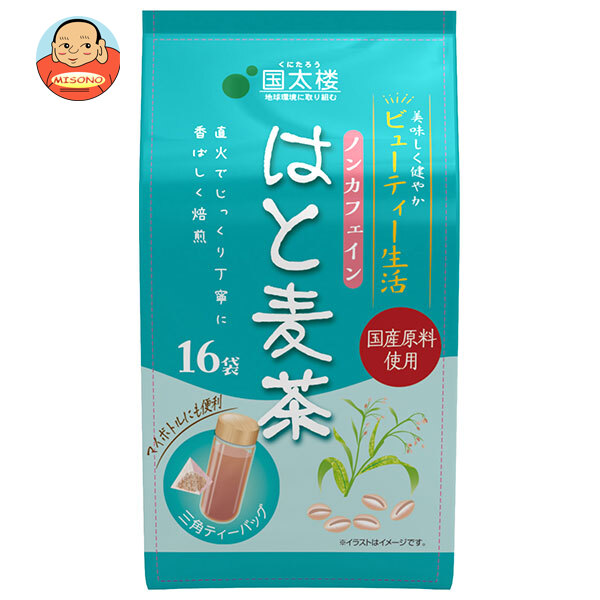 国太楼 はと麦茶三角ティーバッグ 64g(16P)×6袋入