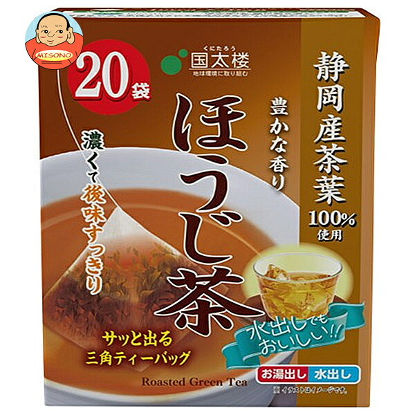 国太楼 豊かな香りほうじ茶 三角ティーバッグ 36g(20P)×12個入