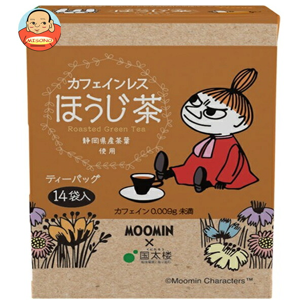 国太楼 ムーミン カフェインレス ほうじ茶 ティーバッグ 23.8g(14P)×12個入