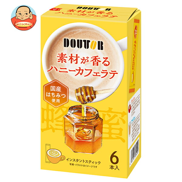 ドトールコーヒー 素材が香るハニーカフェラテ (14g×6P)×36個入