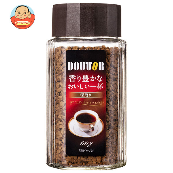 ドトールコーヒー 香り豊かなおいしい一杯 深煎り 60g瓶×12本入