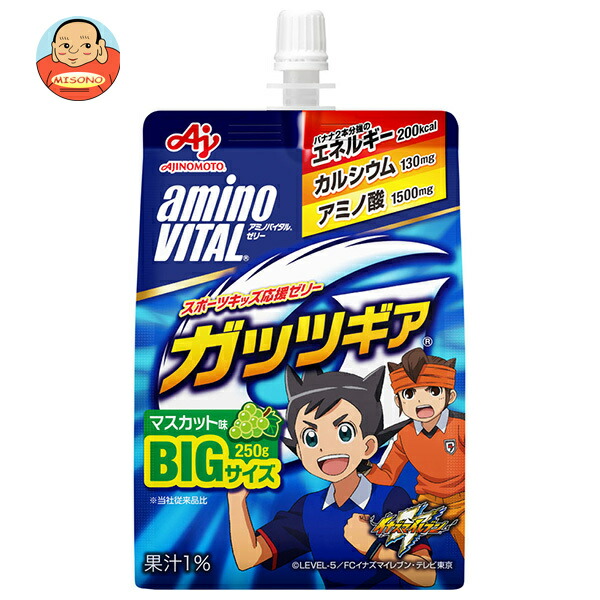 味の素 アミノバイタルゼリー ガッツギア マスカット味 250gパウチ×24本入