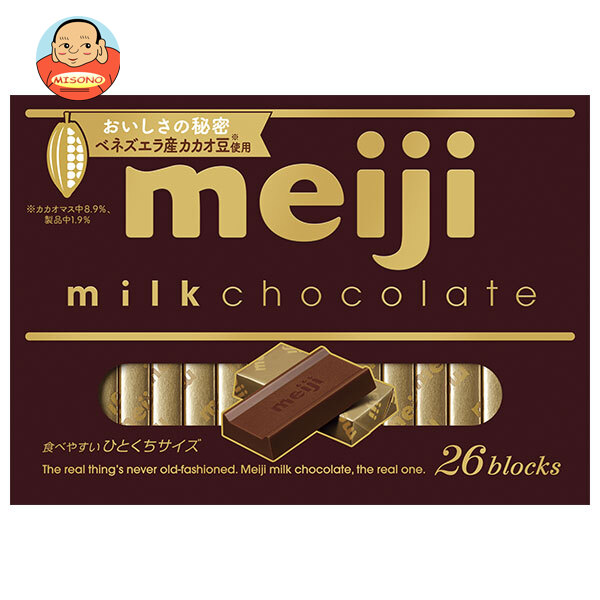 明治 ミルクチョコレートBOX 120g(26枚)×6箱入