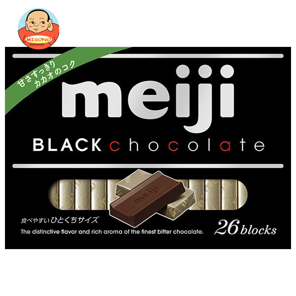 明治 ブラックチョコレートBOX 120g(26枚)×6箱入